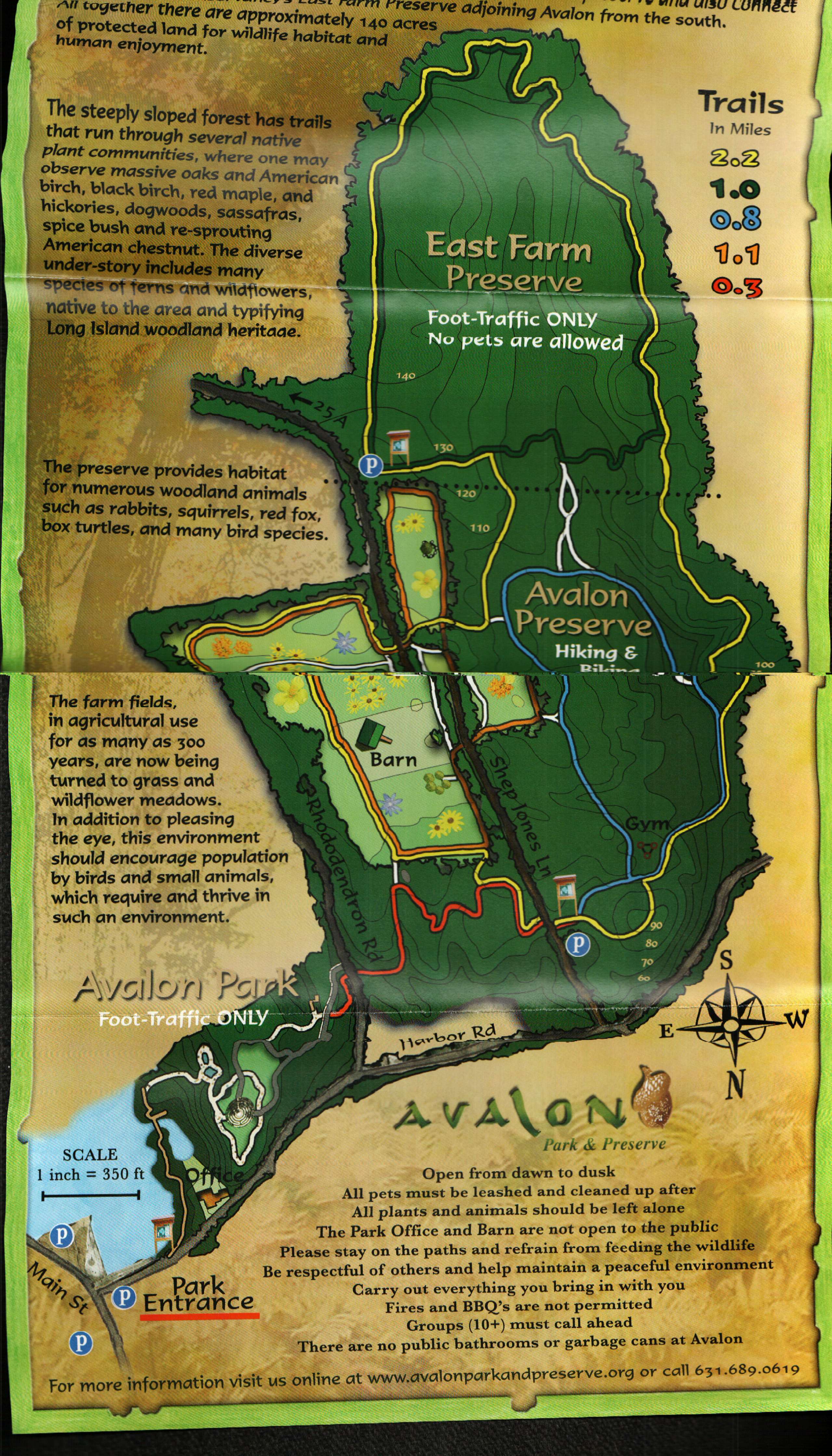 Map of Avalon East Farm Preserve